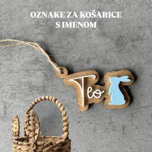Personalizirane drvene oznake za košarice